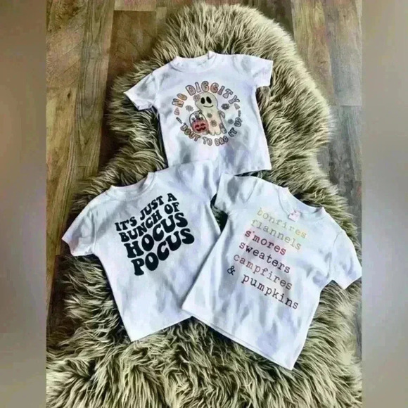 Set Of 3 Fall T-Shirts Size 6-12Mos - Picture 2 of 7
